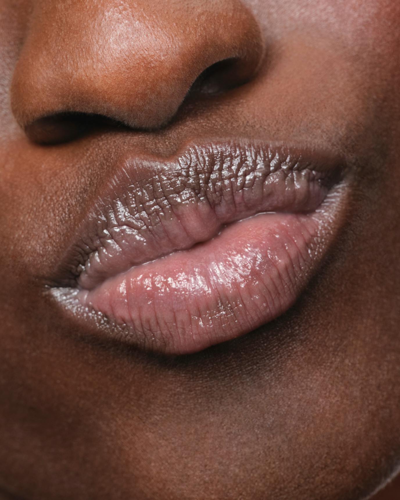 Mariama wears Rose Balm Dotcom.